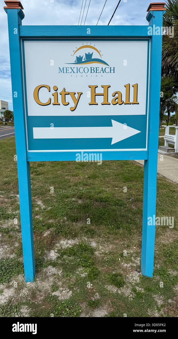 Mexico Beach Florida city hall Stock Photo
