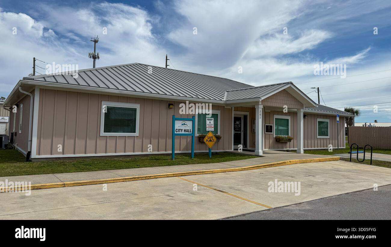 Mexico Beach Florida city hall Stock Photo