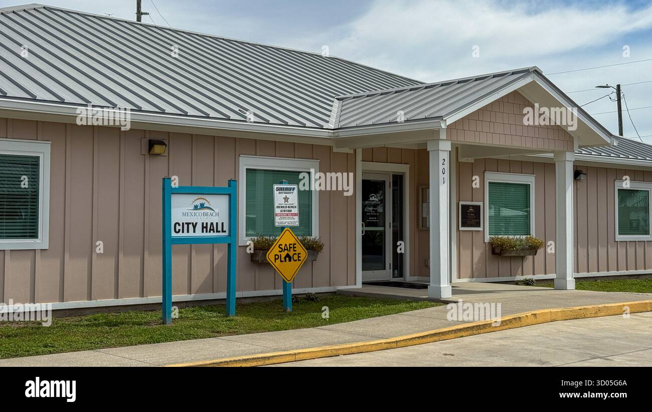 Mexico Beach Florida city hall Stock Photo