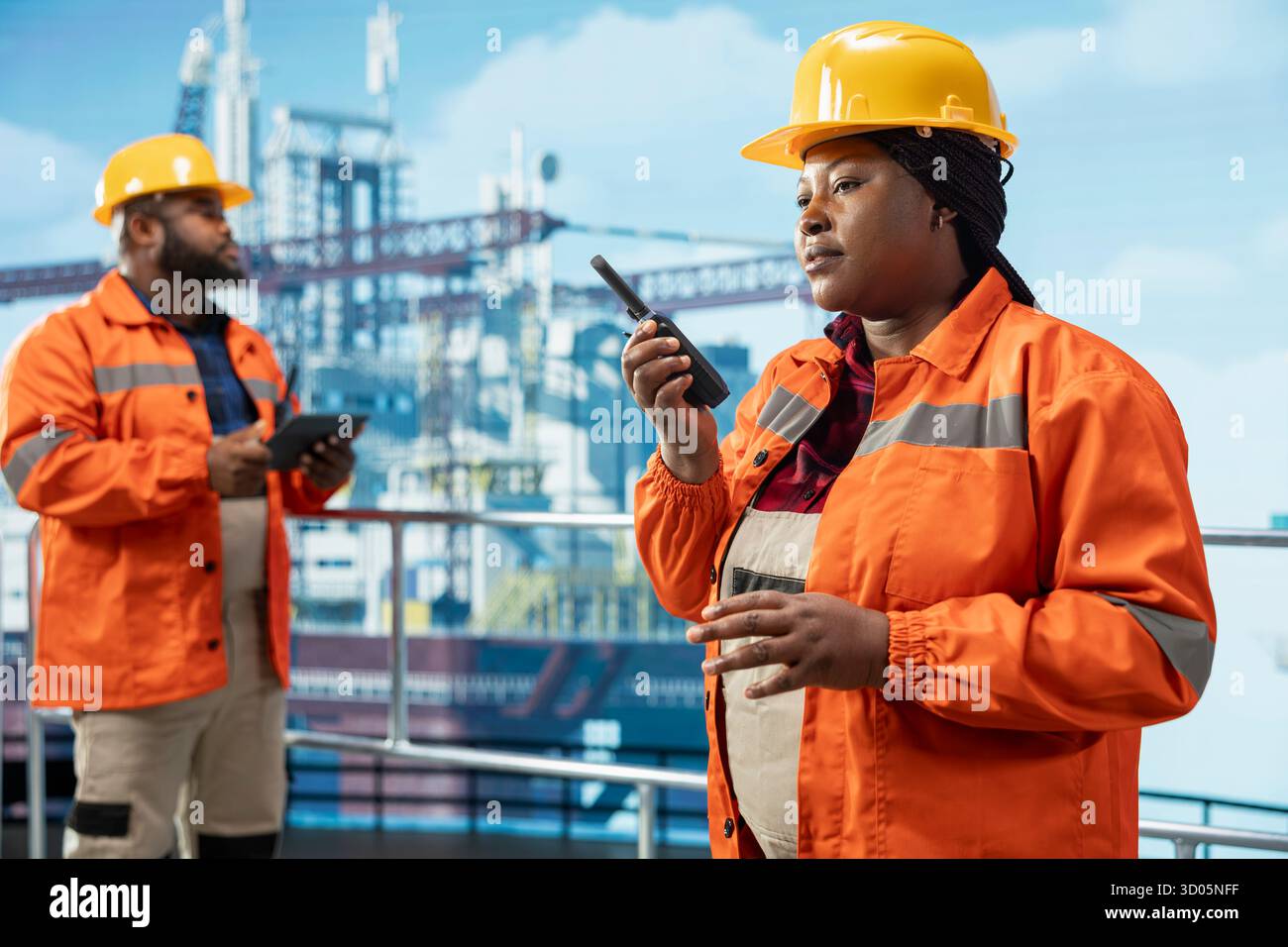 African american worker on offshore hi-res stock photography and images ...