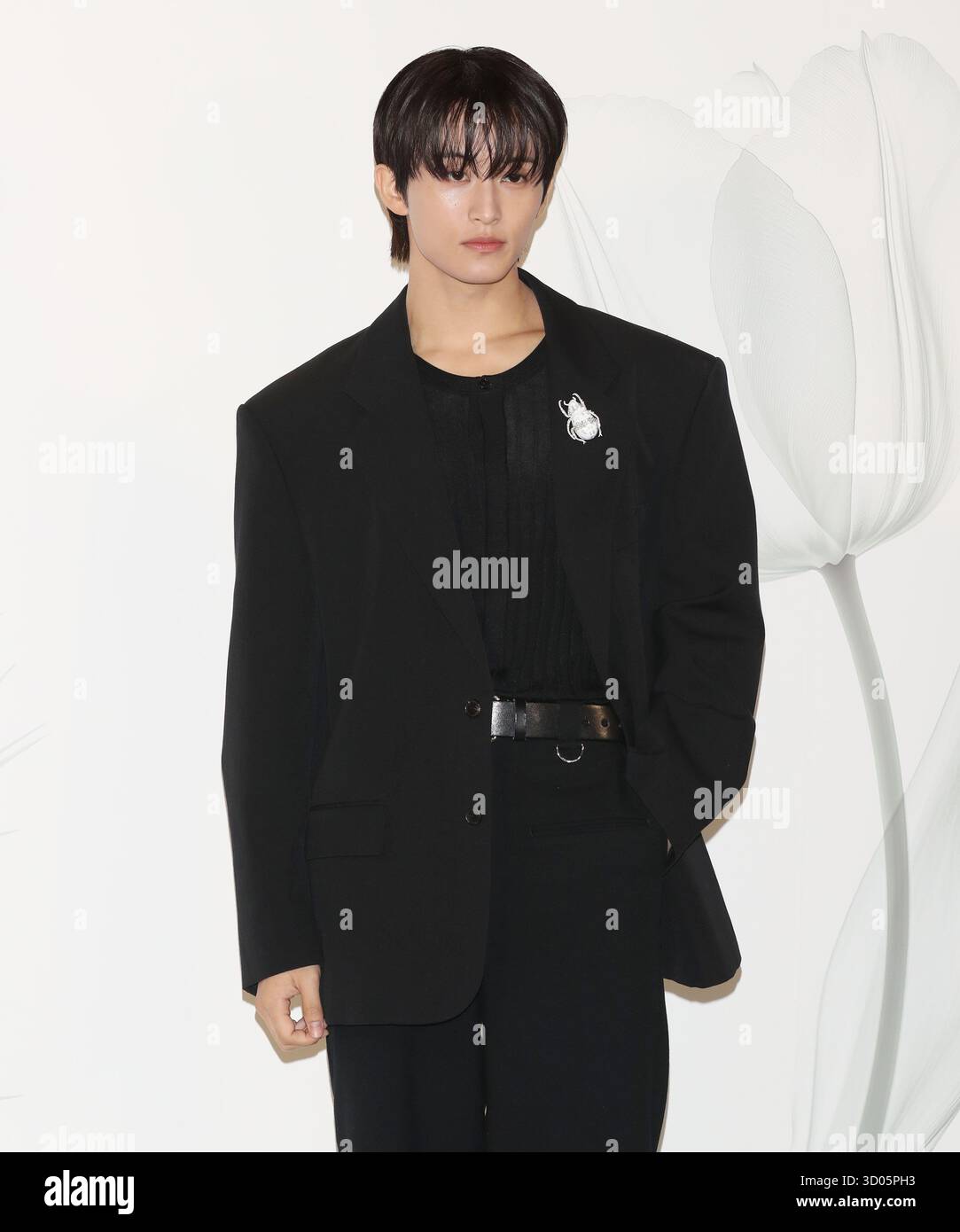 Seoul, South Korea. 21st Oct, 2025. Canadian rapper and singer Mark Lee, member of K-Pop boy band NCT 127 and Dream, attend a photocall for the BOUCHERON 2025 Carte Blanche High Jewelry collection impermanence event at the d-art studio in Seoul, South Korea on October 21, 2025. (Photo by Lee Young-ho/Sipa USA) Credit: Sipa USA/Alamy Live News Stock Photo