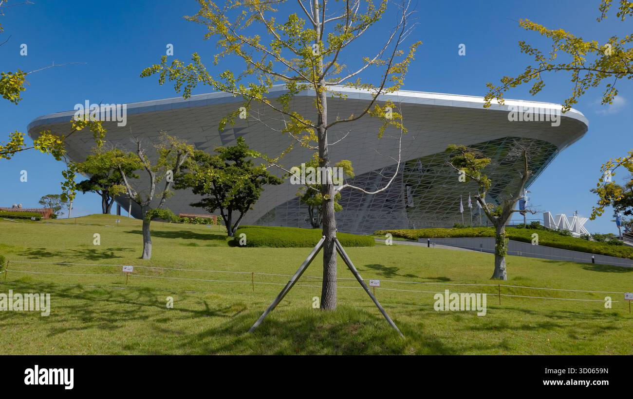 BUSAN, SOUTH KOREA - OCTOBER 9, 2025 - Busan Museum of Art building ...