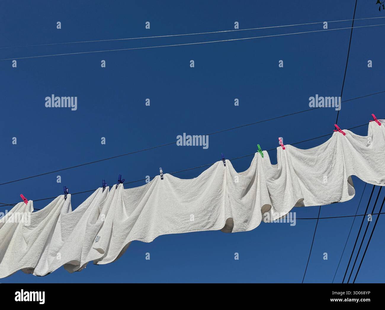 Laundry drying - Smartphone Captured Stock Image