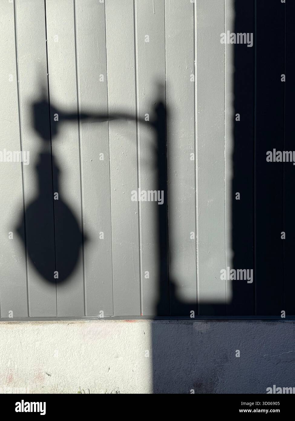 Shadow of a street lamp - Smartphone Captured Stock Image