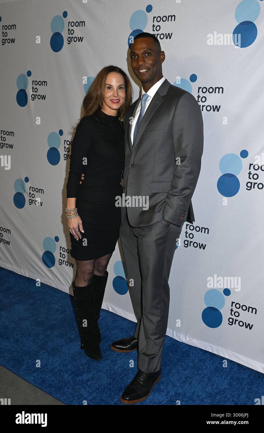 Rachel and Jason Bond attends the Room To Grow Gala on October 21, 2025 ...