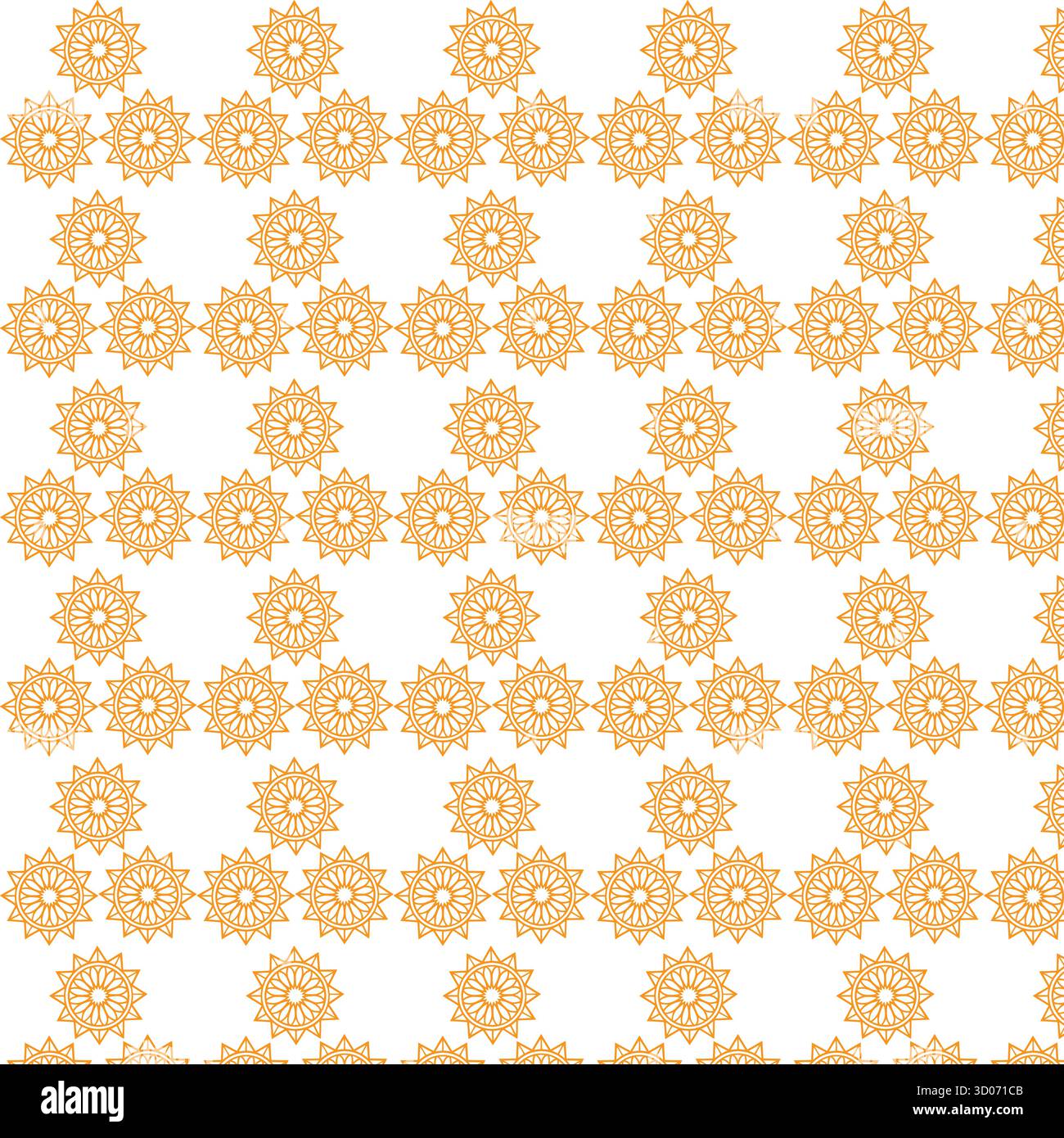 Pattern with geometric star shapes Stock Vector