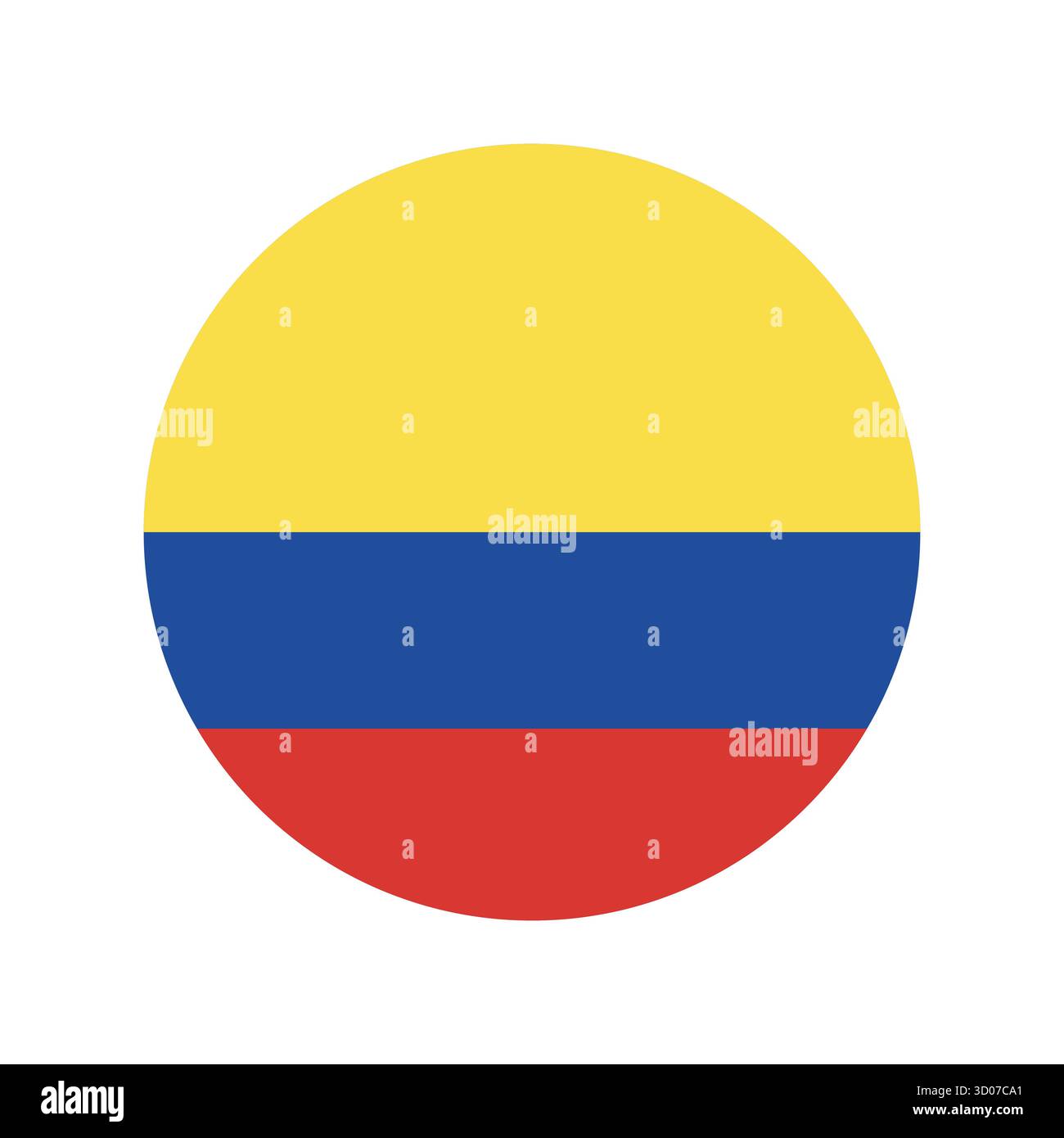 Flag of Ecuador circle icon. Realistic round civil flag of Republic of ...