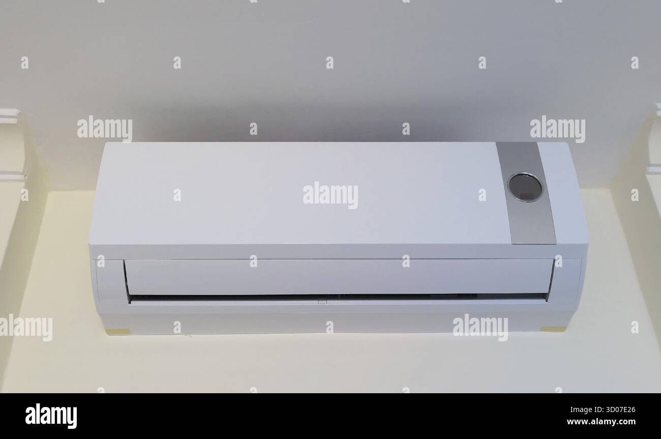 Split air conditioner on a wall Stock Photo