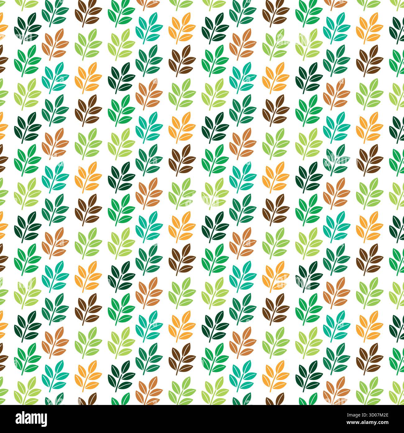 Leaf seamless pattern background Stock Vector
