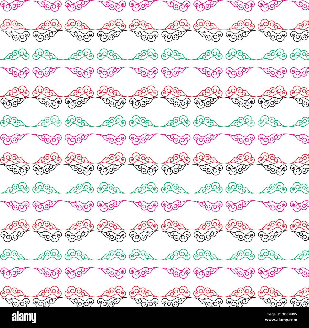 Cloud seamless pattern Stock Vector