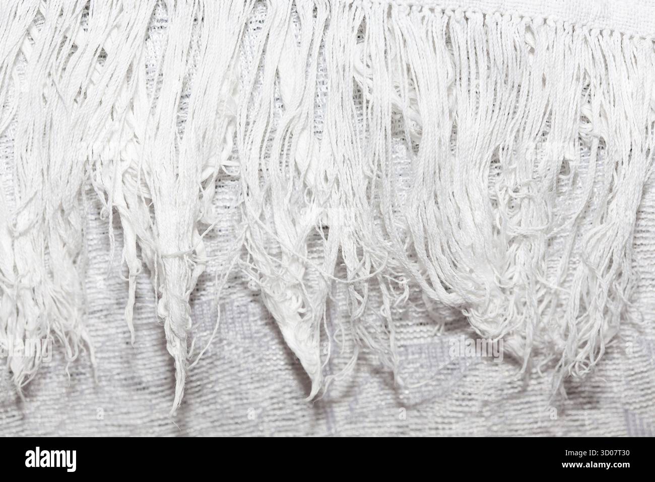 White canvas texture background with filament Stock Photo