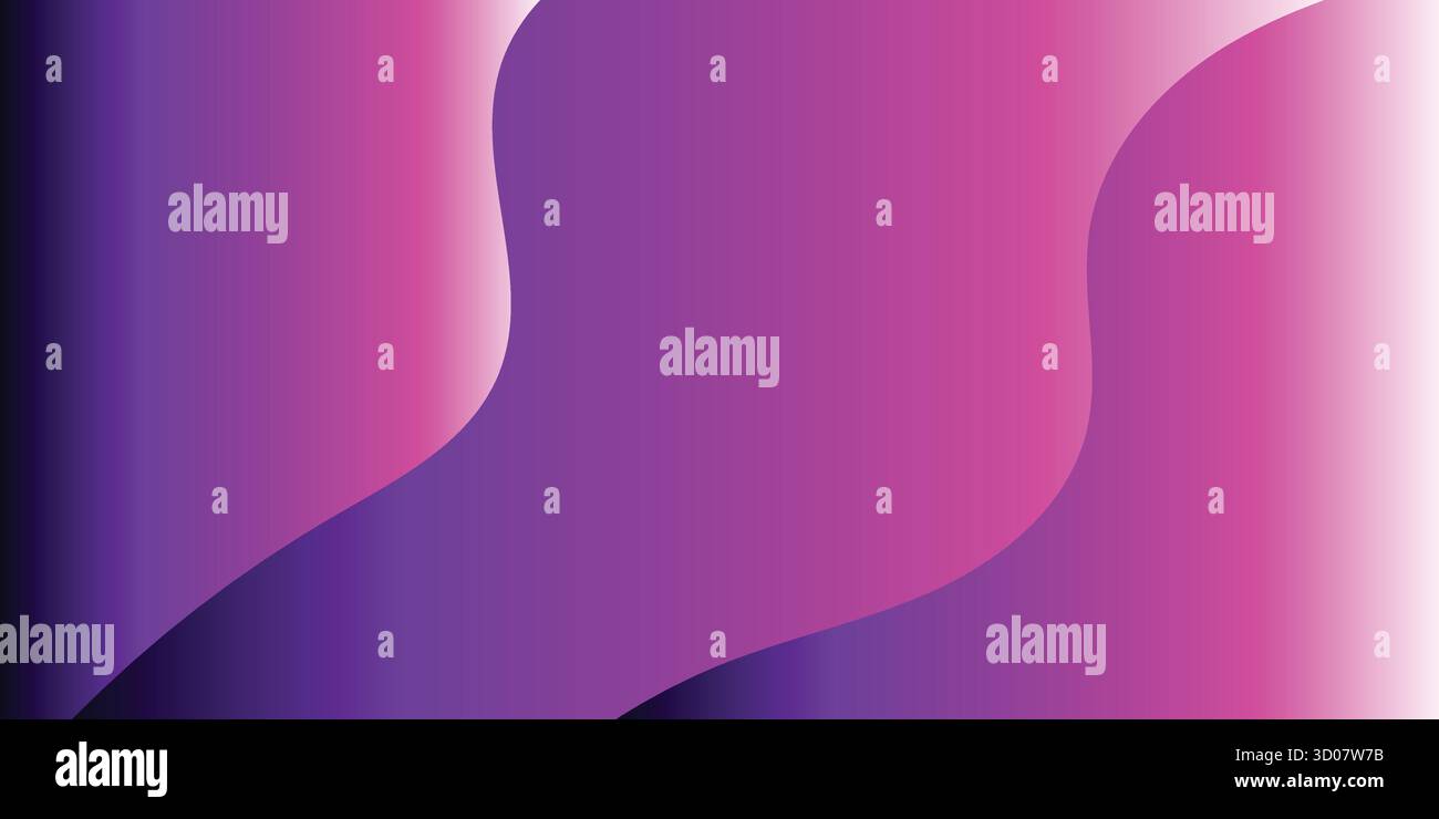 Abstract gradient background with flowing curves of purple and pink ...
