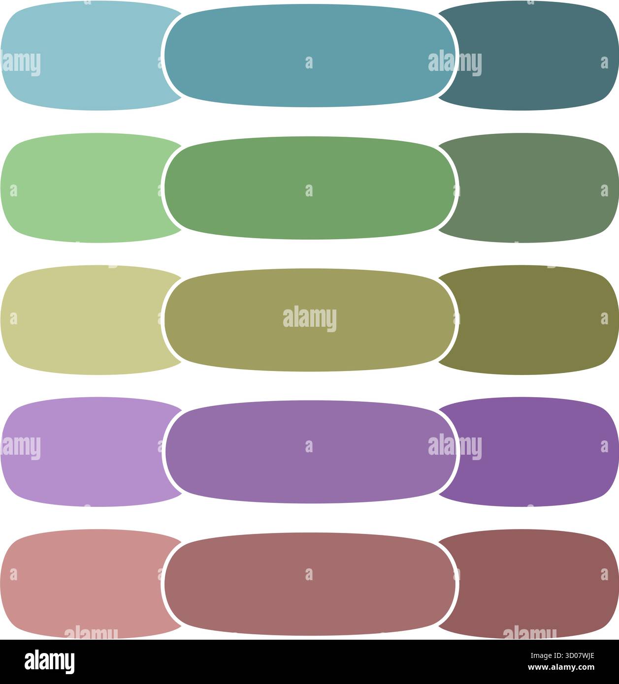 Three horizontal rows Stock Vector Images - Alamy