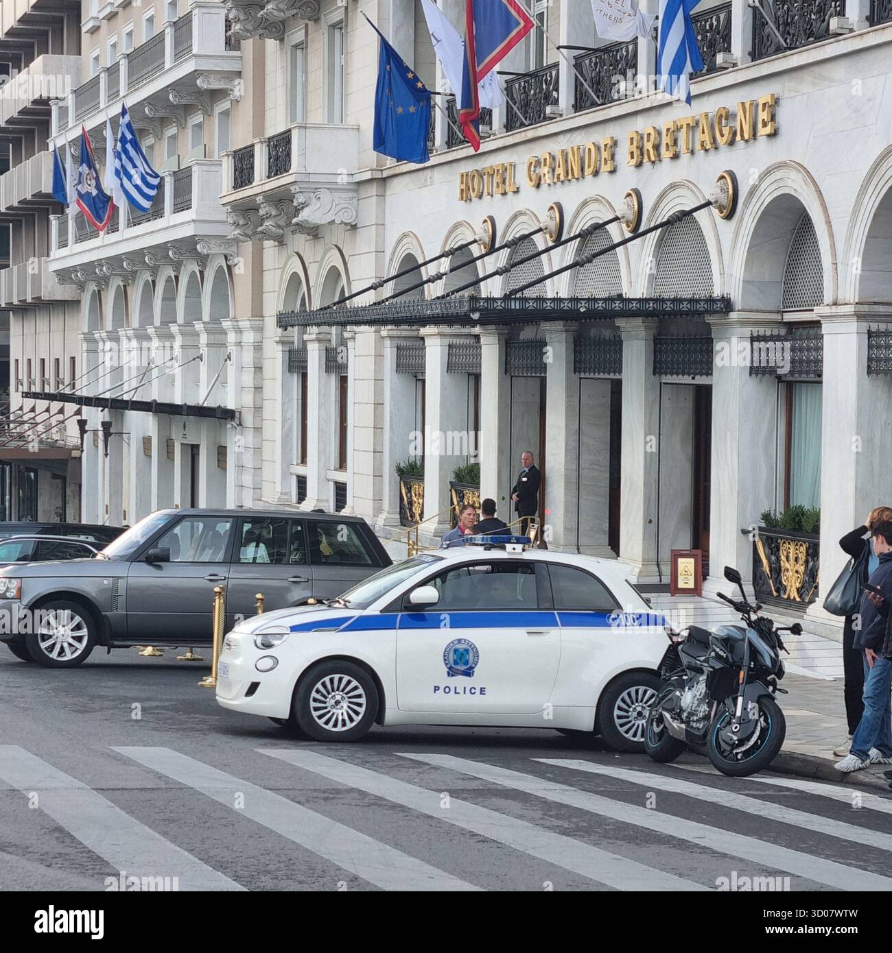 Fat Cat in Athens Greece - Smartphone Captured Stock Image