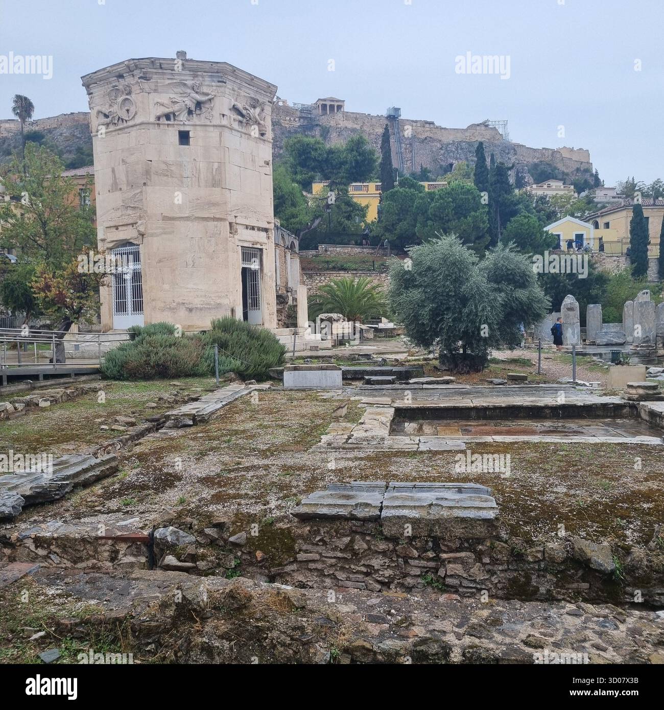 Tower of the Winds in Athens Greece - Smartphone Captured Stock Image