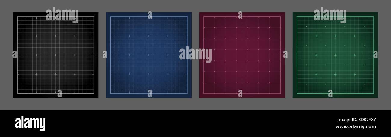 Blueprint black graph. Colorful Grid texture for engineering or ...