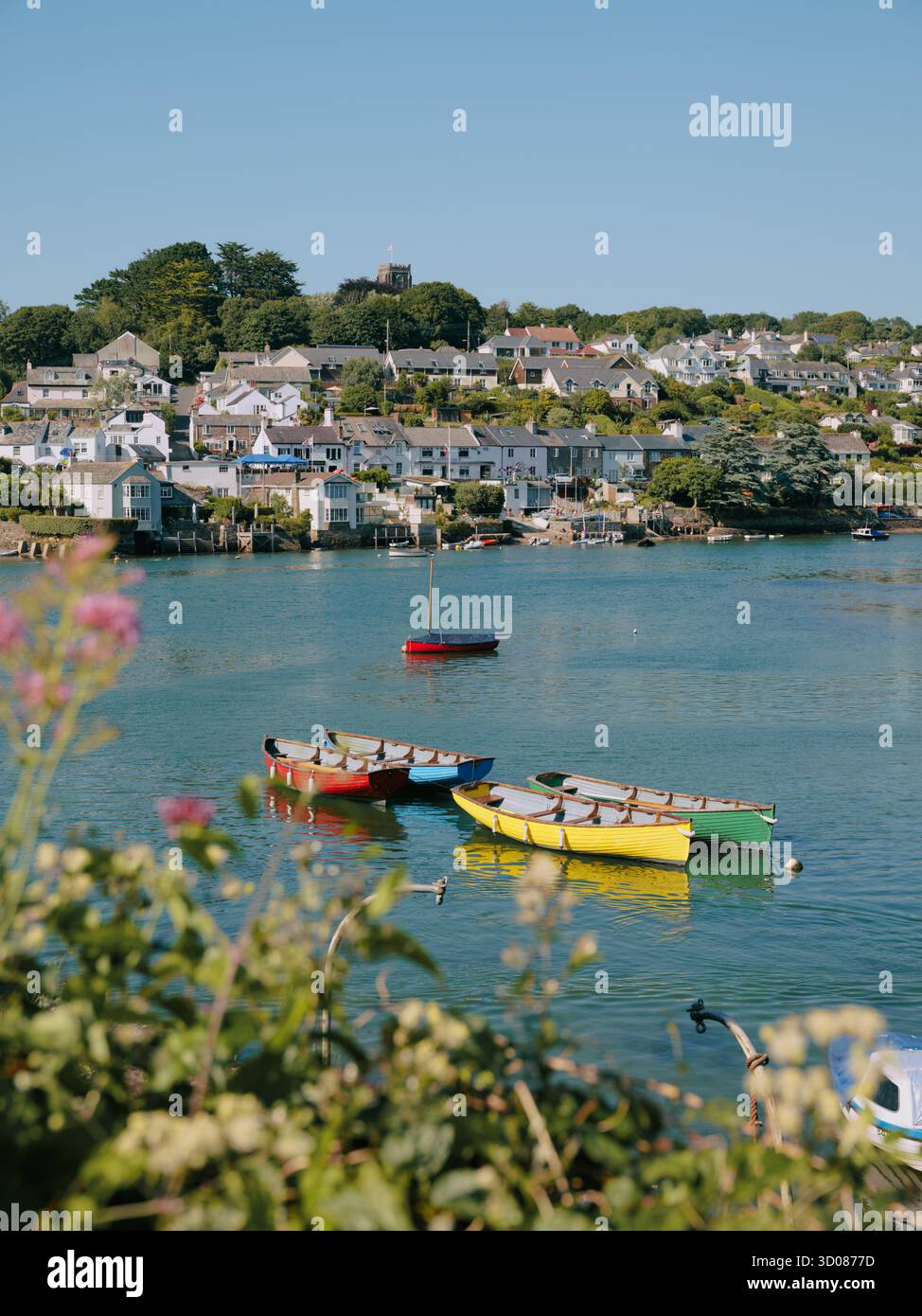 Newton Ferrers on Newton Creek off the River Yealm, South Hams Devon England UK Stock Photo