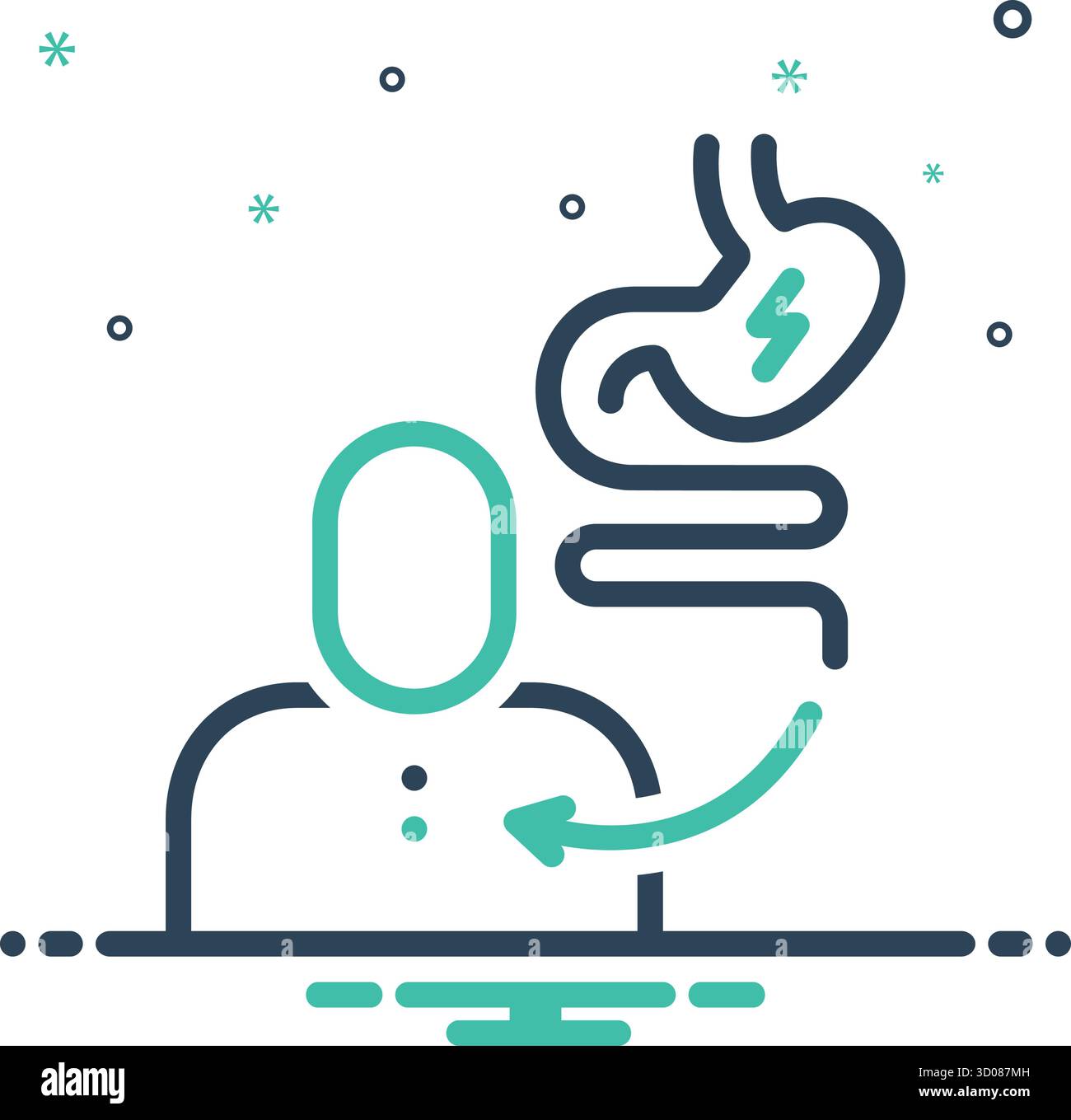 Icon for gastrointestinal discomfort, gastrointestinal Stock Vector ...