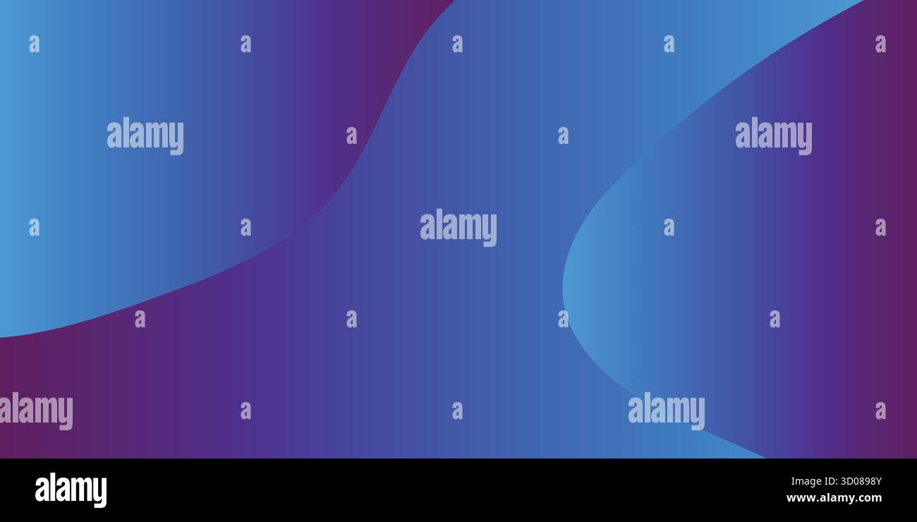 Abstract background with smooth flowing curves in shades of blue and purple. - Stock Image