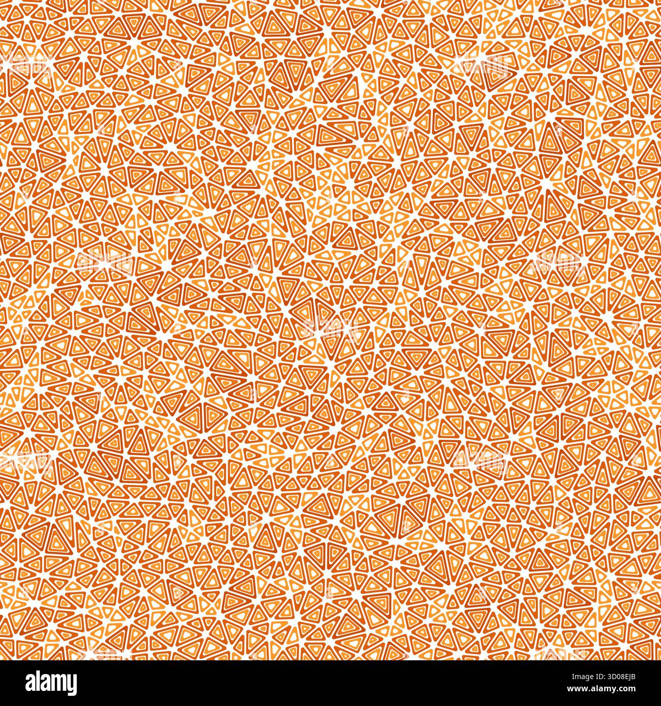 Minimalistic triangles background. Small shape size. Multiple repeated inner triangles. One-tone colored style. Repeatable pattern. Stock Vector