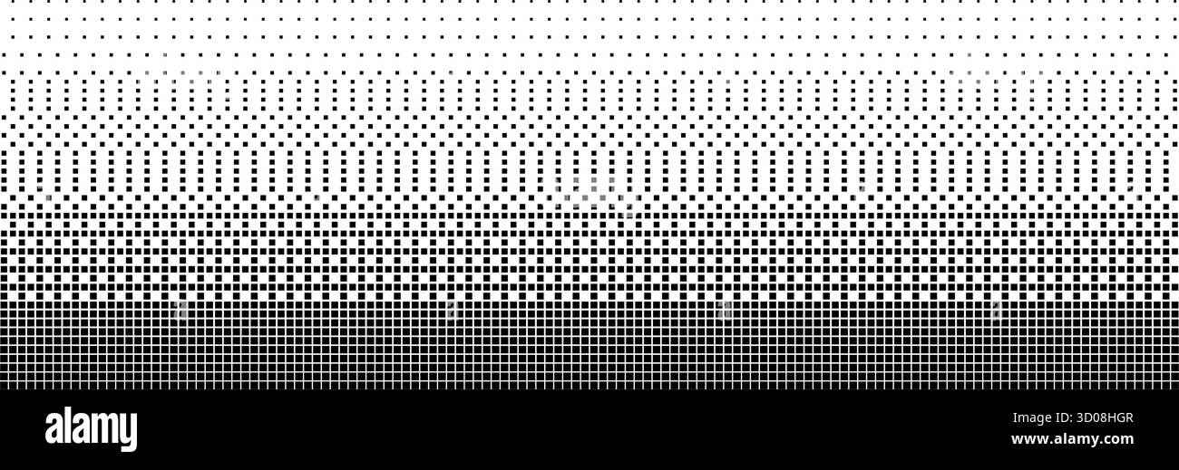 Bitmap halftone texture background. Square dot faded gradation ...