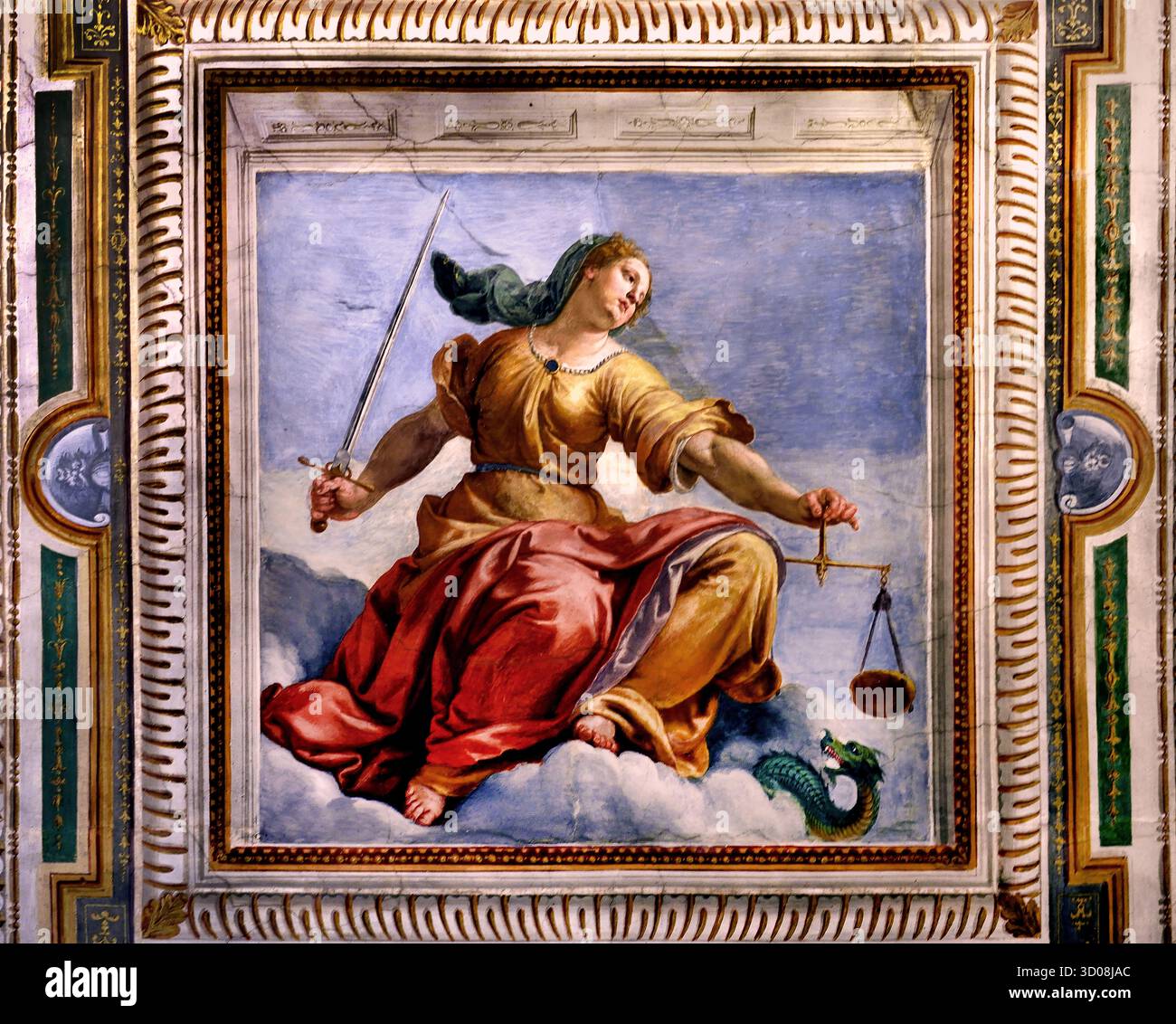 Lady of Justice Fresco in The Pitti Palace 1458 (was town residence of ...