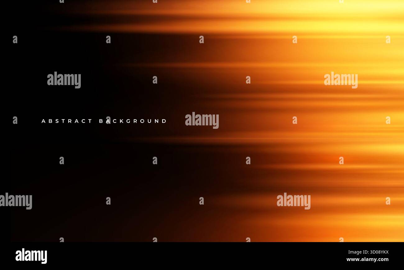 Black and orange modern abstract background with yellow glowing ...