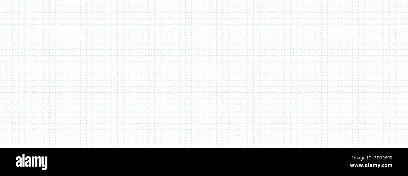 Planer page with blue dotted square grid. Seamless checkered paper pattern. Simple squared graph texture. Bullet journal notebook background. School math lined sheet wallpaper. Vector Stock Vector