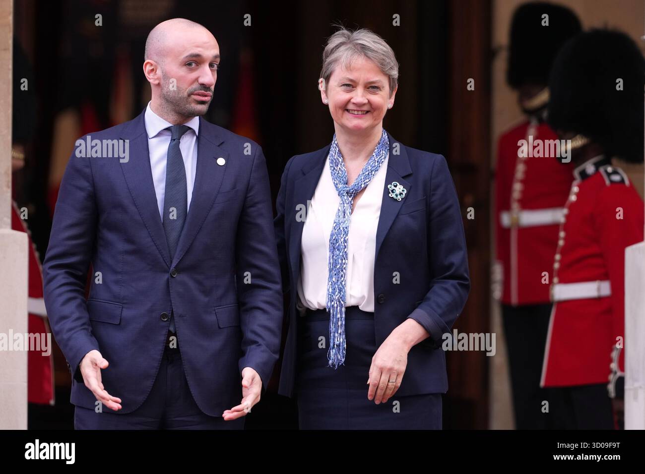 Britain's Foreign Secretary Yvette Cooper welcomes French Minister of ...