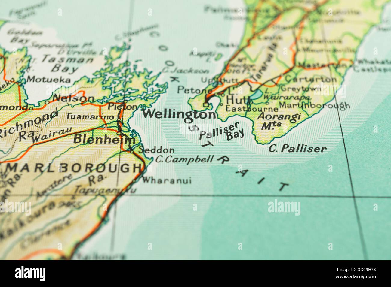 Detailed labeled topographic map hi-res stock photography and images ...
