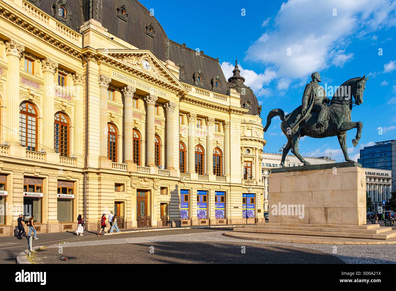 Equestrian statue of King Carol I (1839-1914), the first king of ...