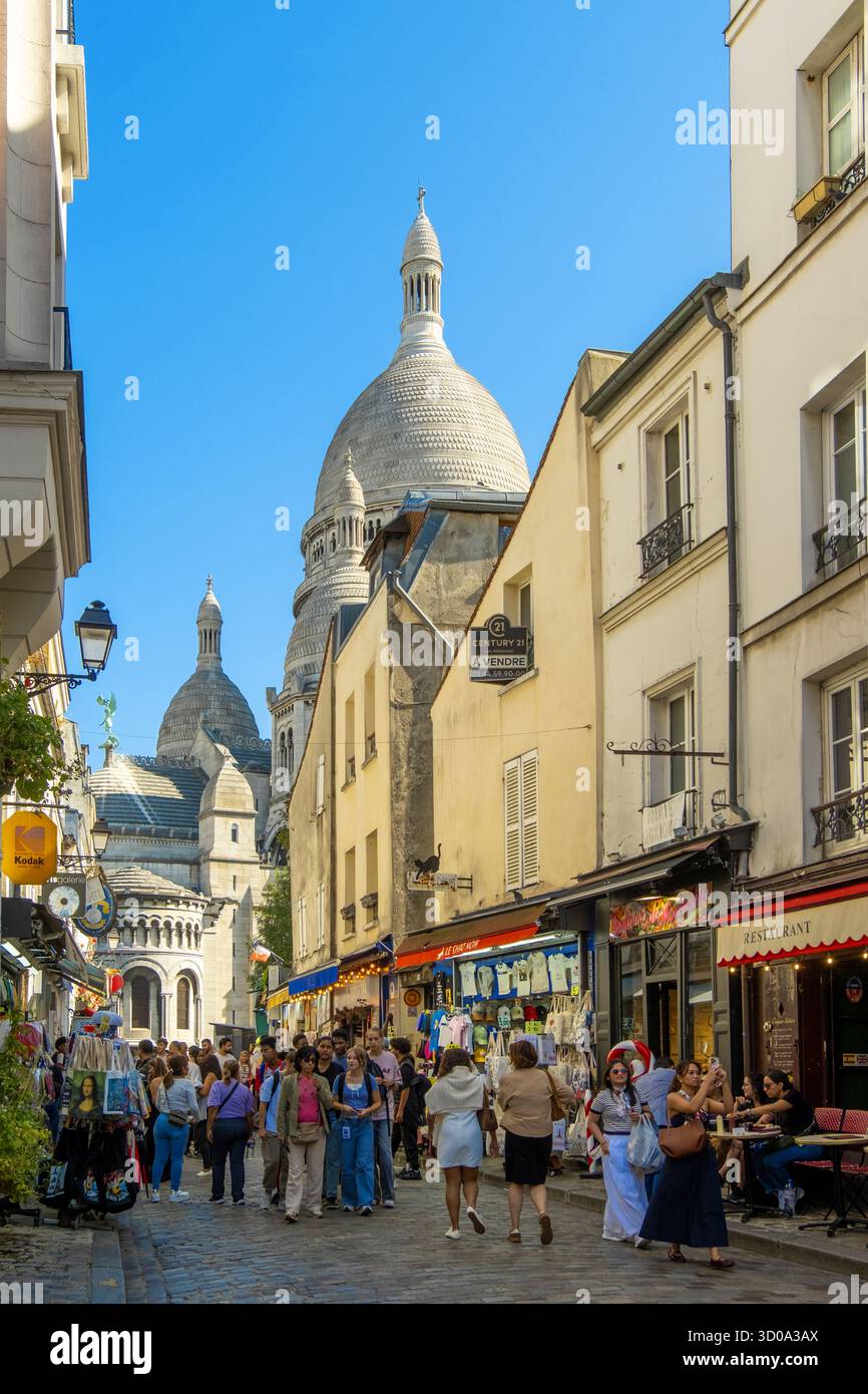 CPA Paris 18e - Rue De La Barre à Montmartre - Le Rocher Suisse - Ancienne