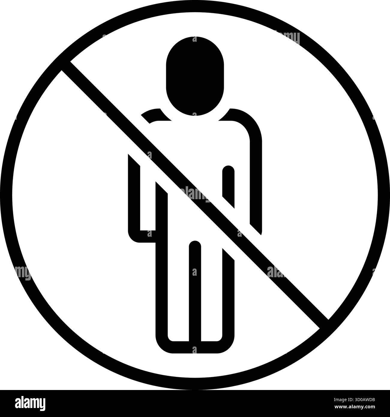 Entry is not allowed Black and White Stock Photos & Images - Alamy