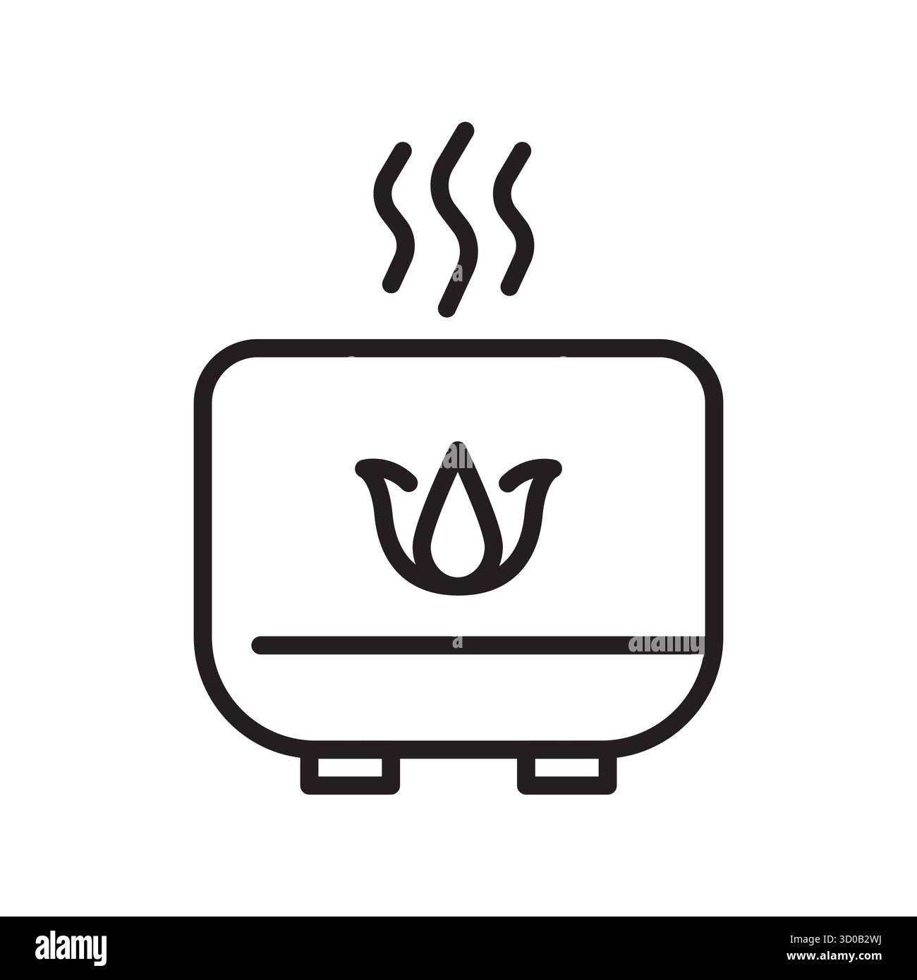 portable aroma diffuser black line icon. Vector isolated element ...