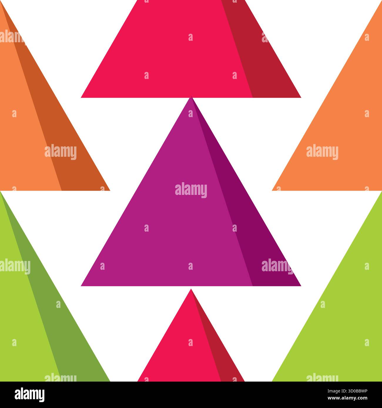 Colorful Triangle seamless pattern background Stock Vector