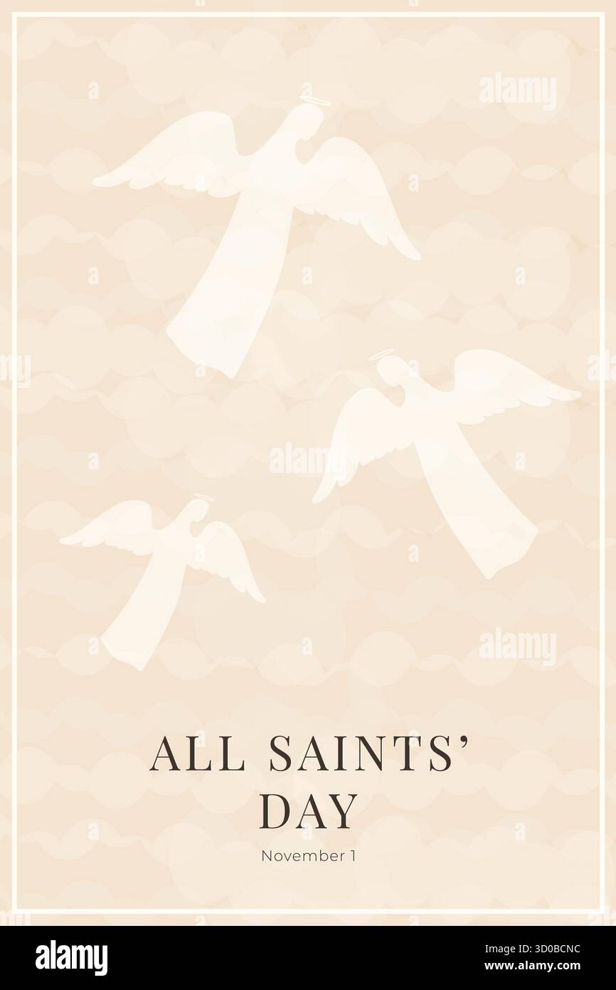 All Saints Day Minimalistic Poster Vector Stock Vector Image & Art - Alamy