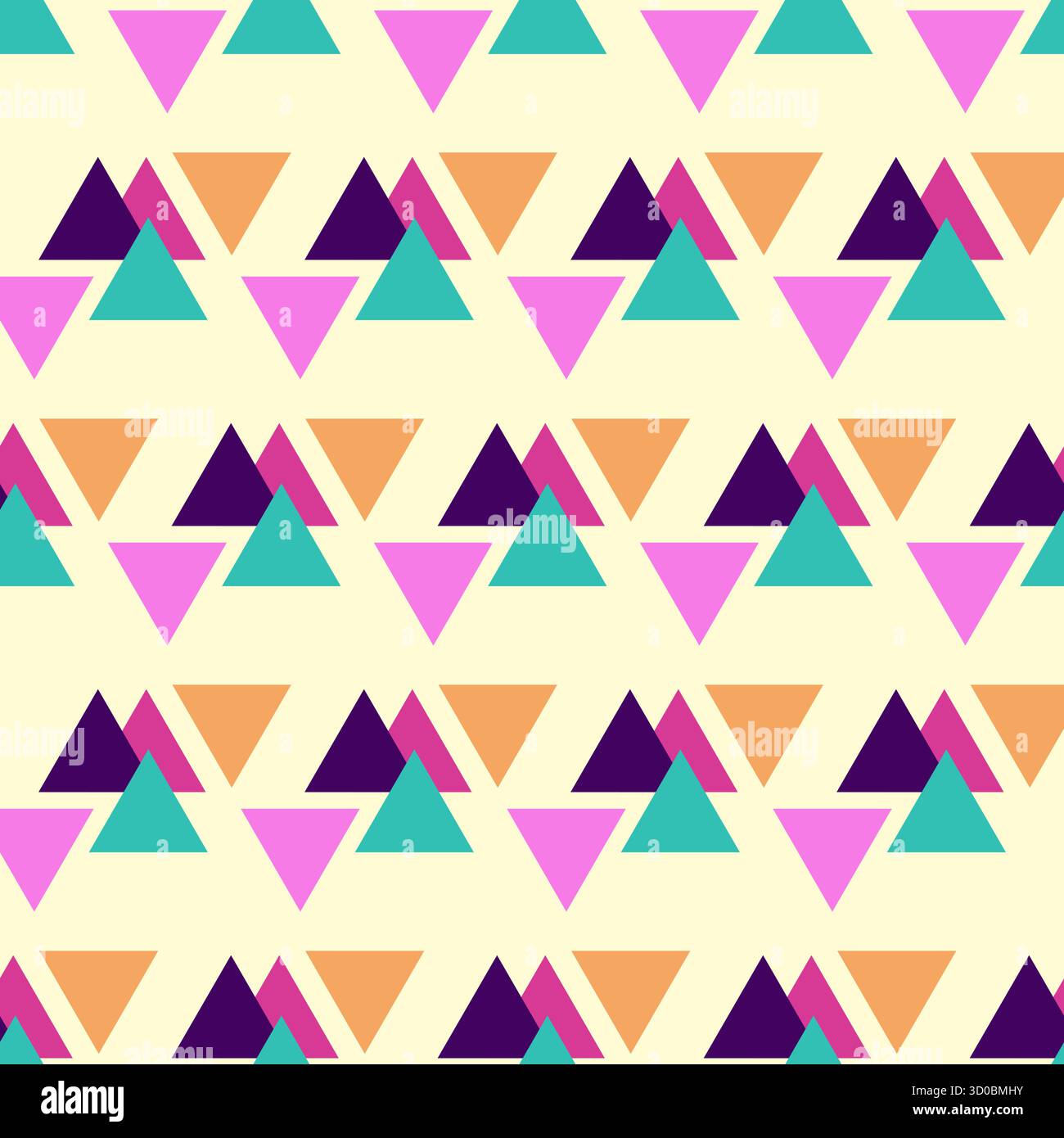 Colorful triangle seamless pattern background vector Stock Vector