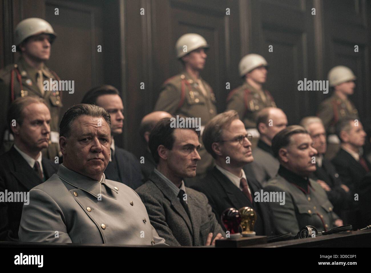 RELEASE DATE: November 7, 2025 TITLE: Nuremberg STUDIO: Sony Pictures Classics DIRECTOR: James Vanderbilt PLOT: A WWII psychiatrist evaluates Nazi leaders before the Nuremberg trials, growing increasingly obsessed with understanding evil as he forms a disturbing bond with Hermann Goring. STARRING: RUSSELL CROWE and ANDREAS PIETSCHMANN EDITORIAL USAGE ONLY! Not for Commercial USAGE! Stock Photo