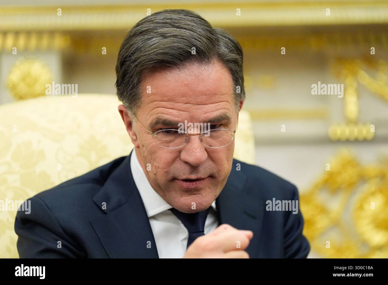 Mark Rutte Office NATO Secretary General Mark Rutte speaks as he meets with President ...