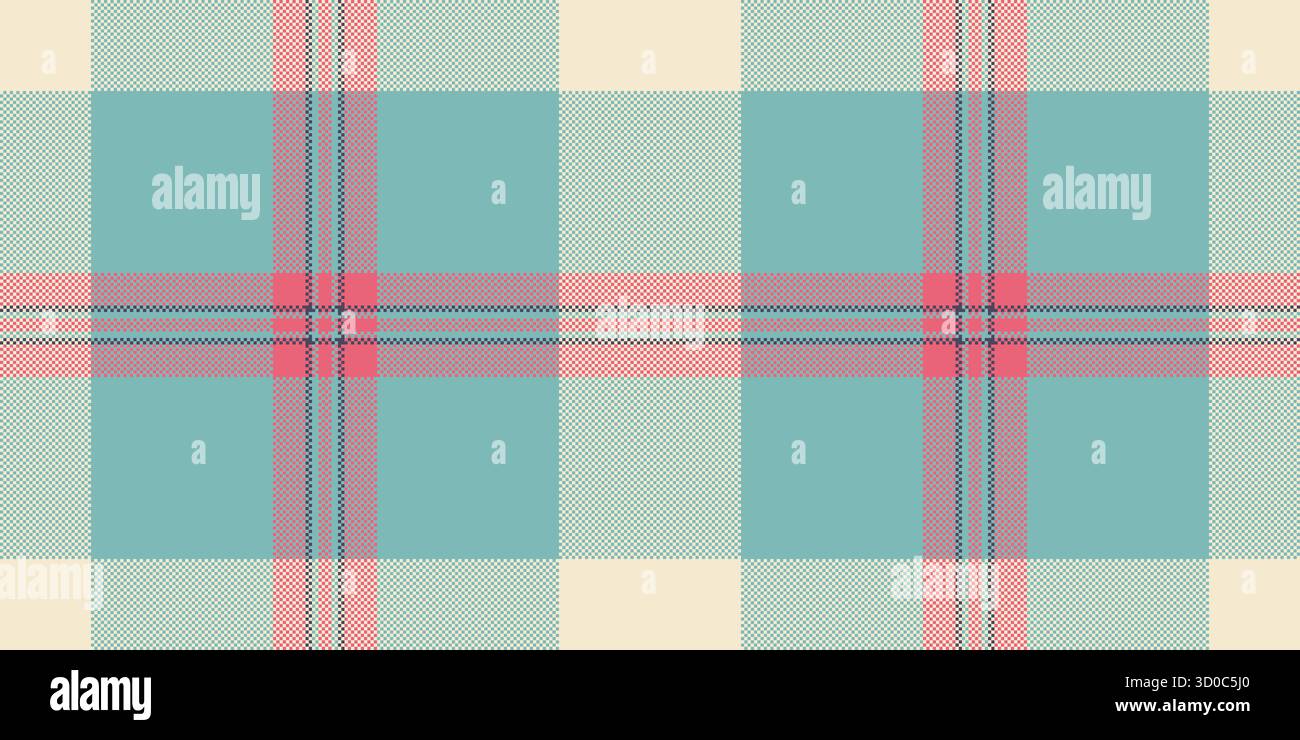 Textile Card Background Knit tartan seamless textile, card pattern fabric vector. Net plaid ...