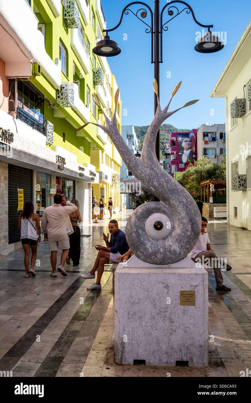 A Colourful Street In The Town Of Marmaris, Mugla Province, Turkey. Stock Photo