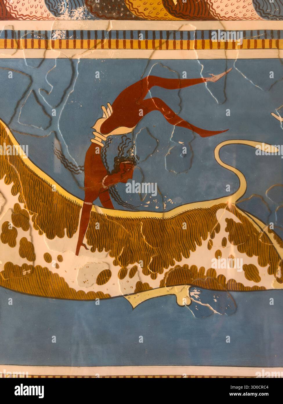 Art work from Knossos which is a Bronze Age archaeological site ...