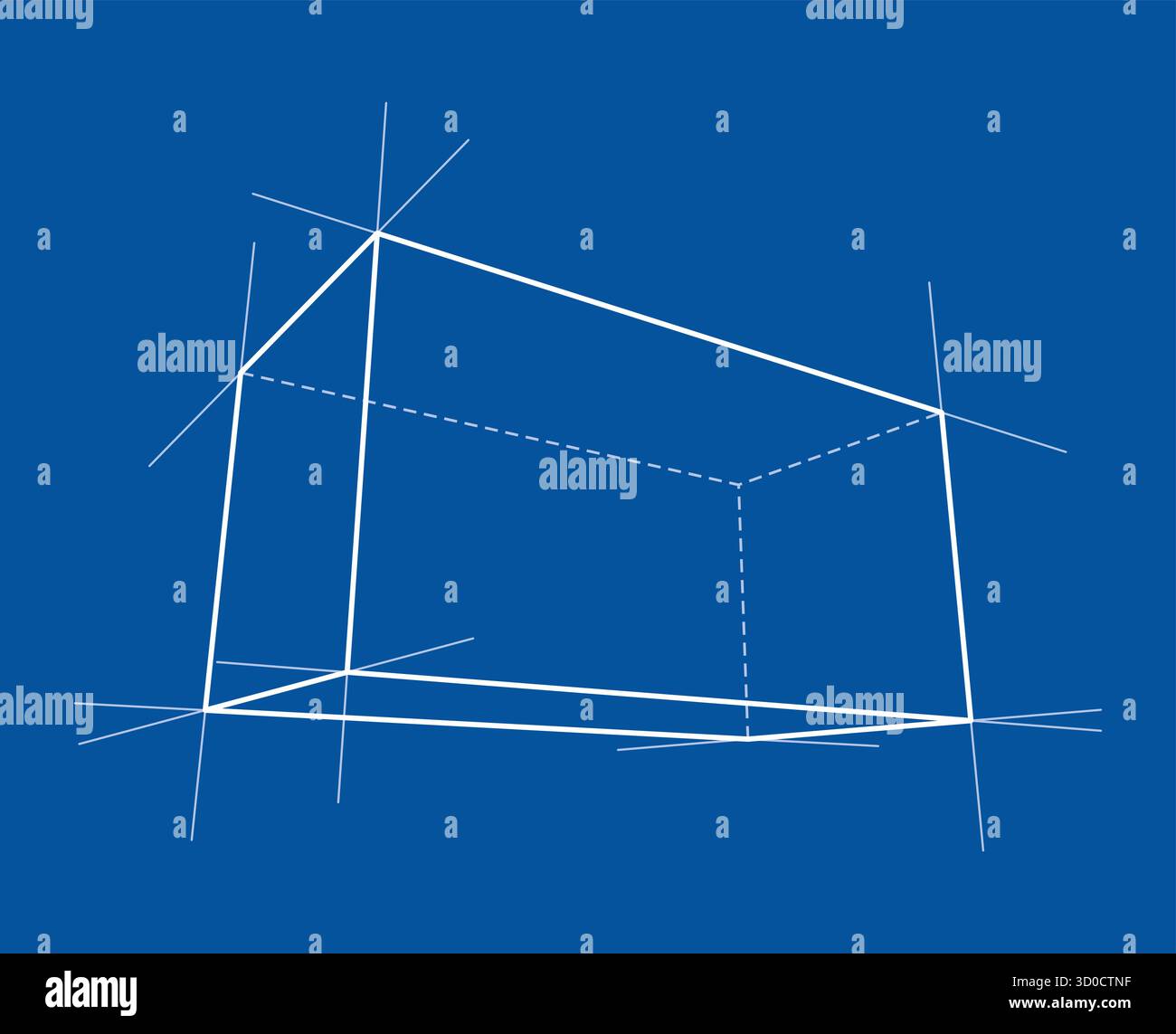 Abstract Geometric Blueprint Stock Vector