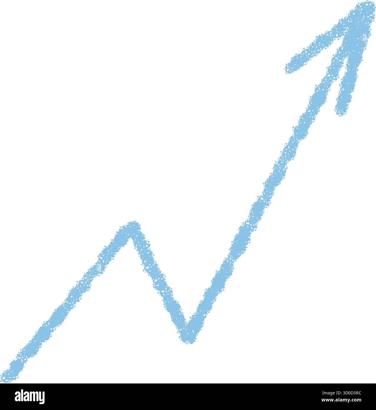 Hand Drawn Blue Chalk Swirl Arrow Stock Vector Image & Art - Alamy