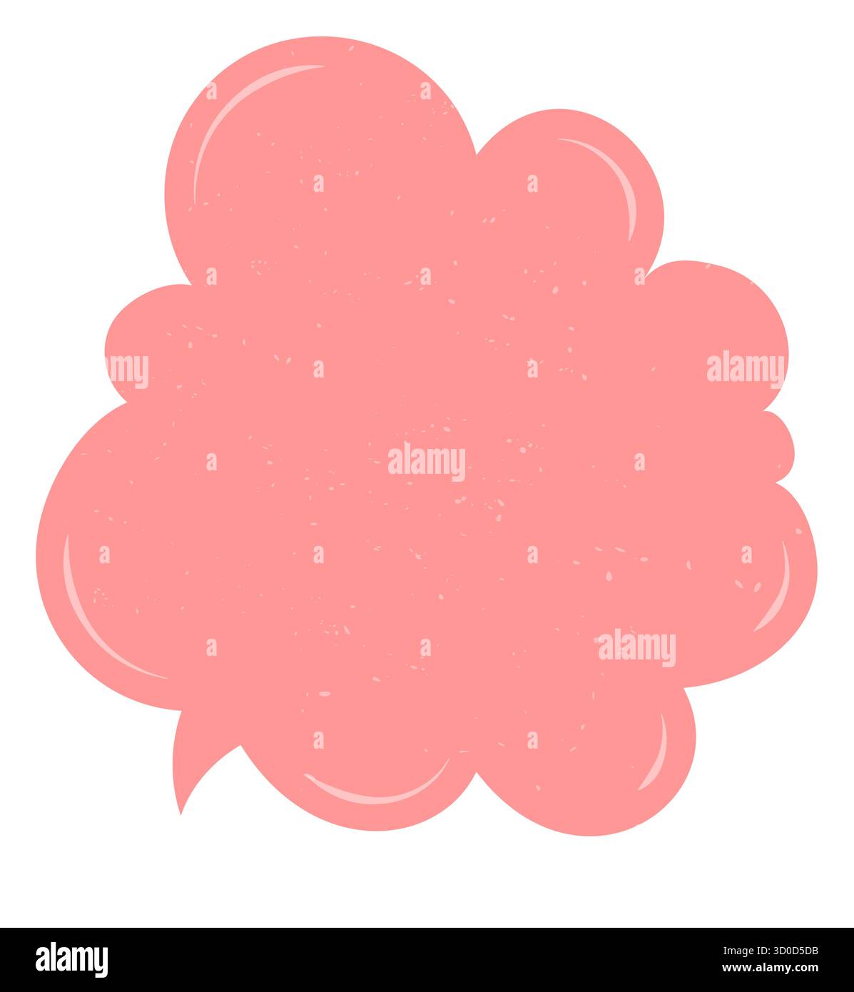 Fluid Grunge Speech Bubble Sticker Stock Vector