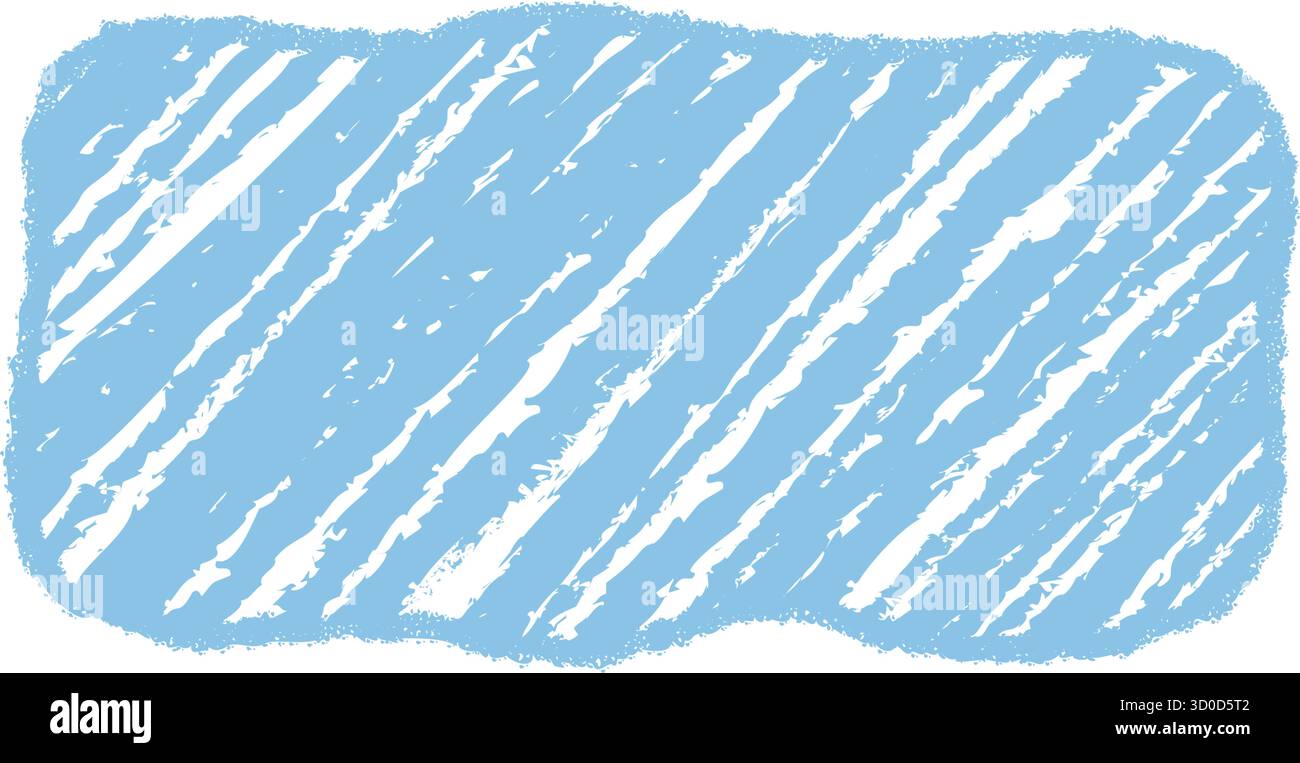 Blue Wavy Chalk Sketch Quote Box Stock Vector
