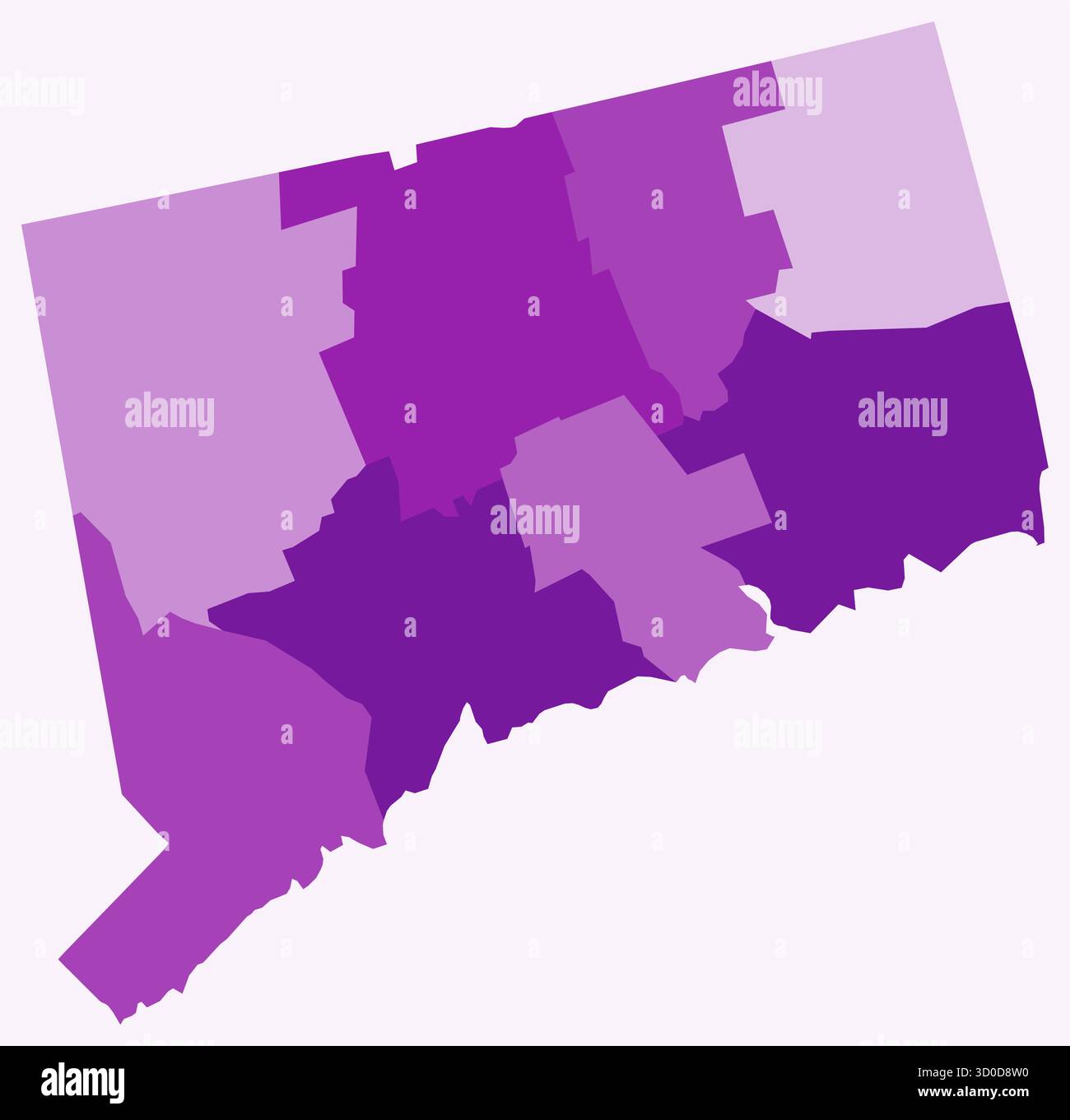 Political map of connecticut hi-res stock photography and images - Alamy