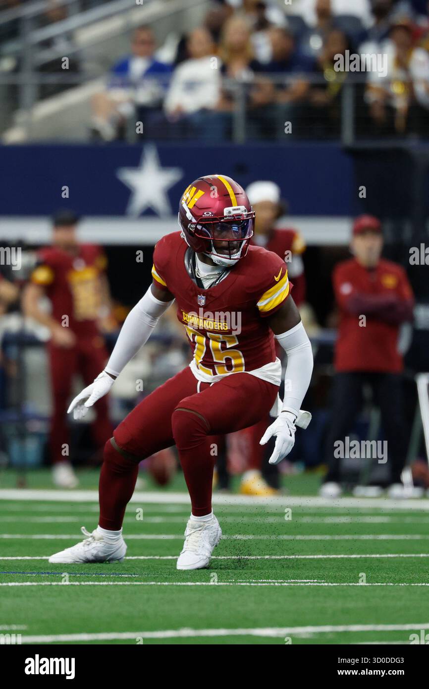 Washington Commanders defensive back Darnell Savage (25) looks to ...