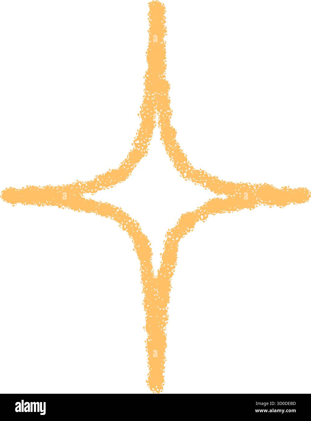 Sketch yellow crayon star Stock Vector Images - Alamy