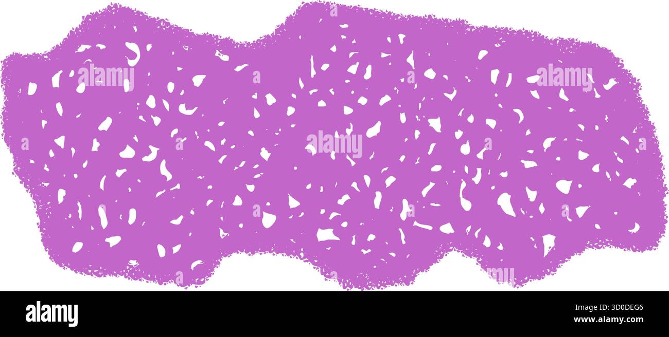 Purple Chalk Fluid Squiggle Sketch Frame Stock Vector